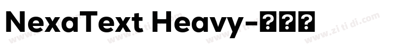 NexaText Heavy字体转换